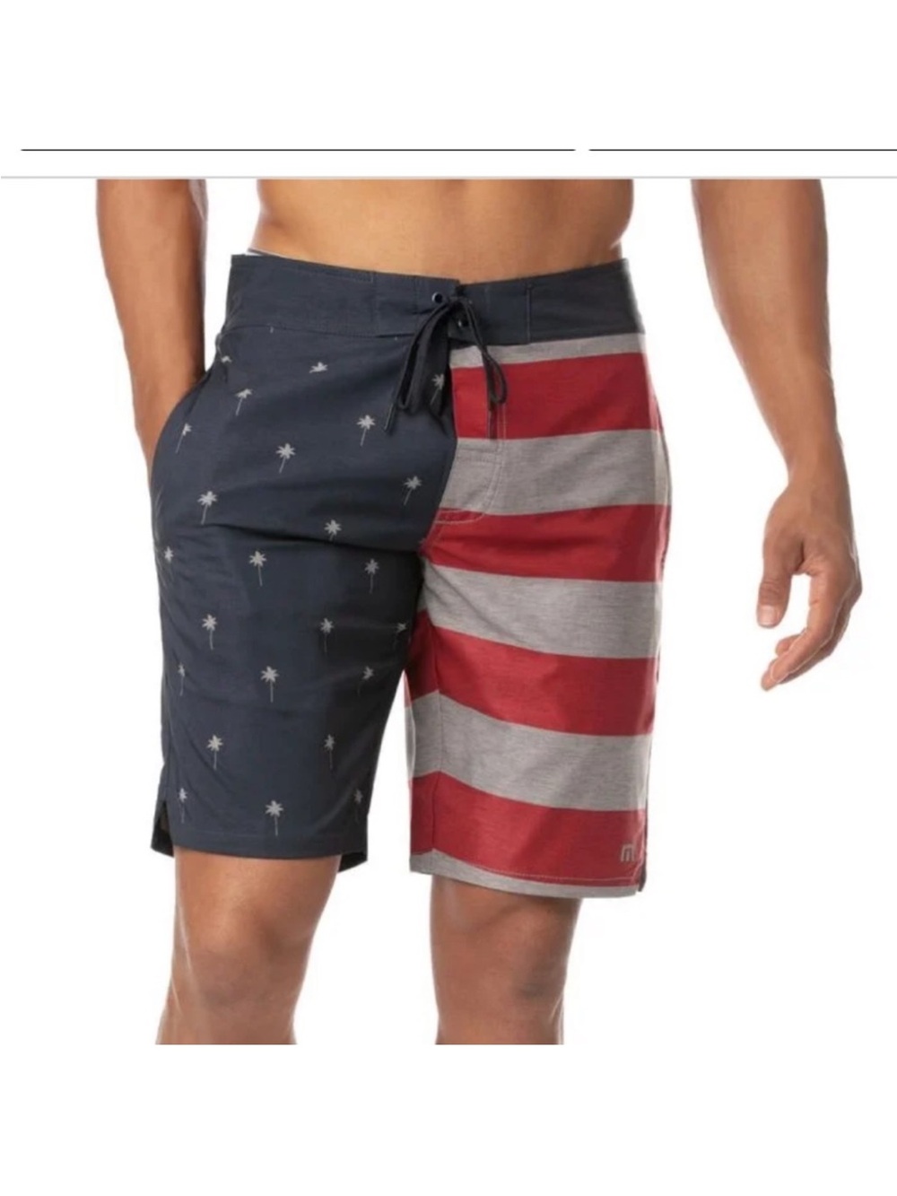 Travis Mathew Flag Americana Brilliance Board Shorts 36